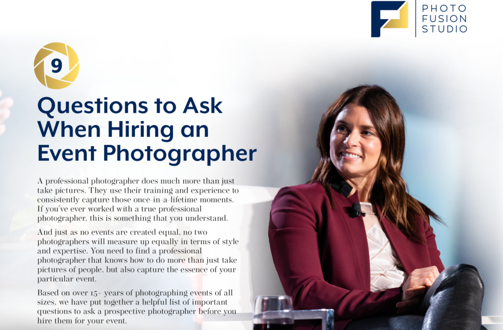 9 Questions to ask an event photographer