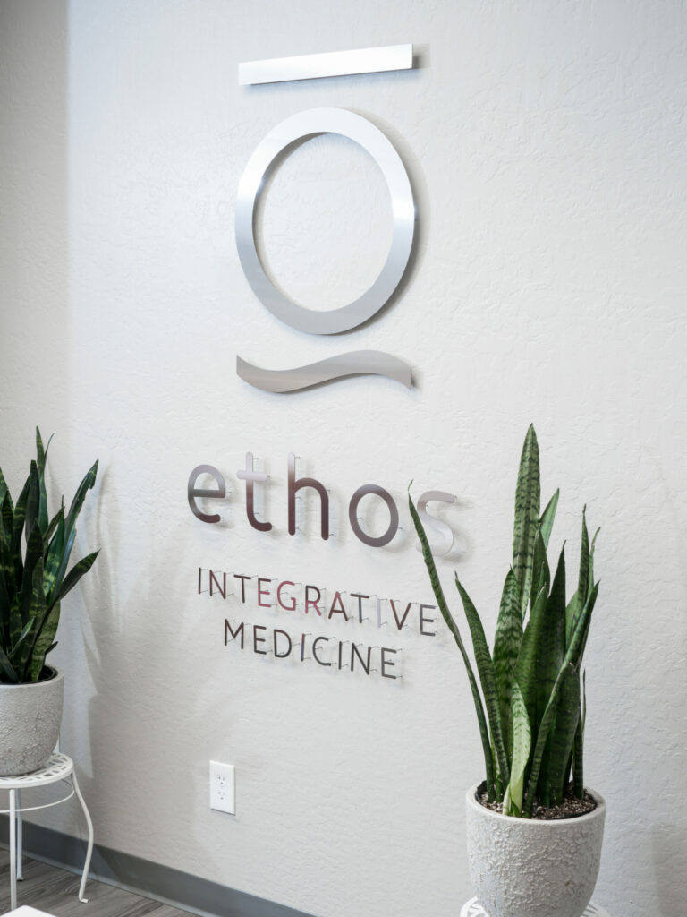 Ethos Integrative Medicine lobby sign