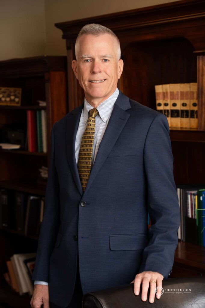 Portrait of a man at Bishop, Del Vecchio & Beeks Law Office.