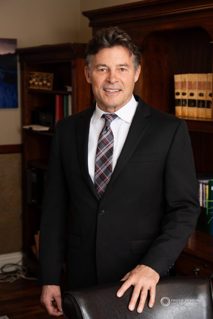 Portrait of a man at Bishop, Del Vecchio & Beeks Law Office.