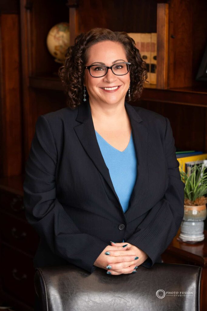 Portrait of a woman at Bishop, Del Vecchio & Beeks Law Office.