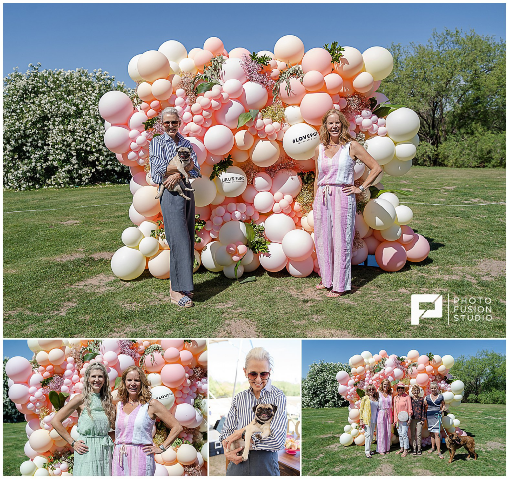 #lovepup foundation balloon step and repeat event photography