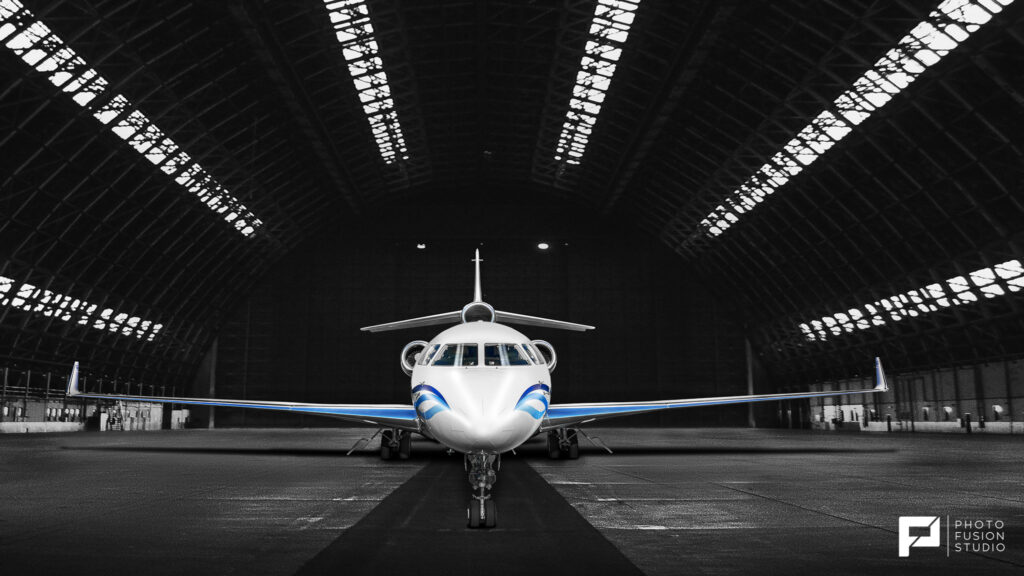 jet in secret hanger aviation photography