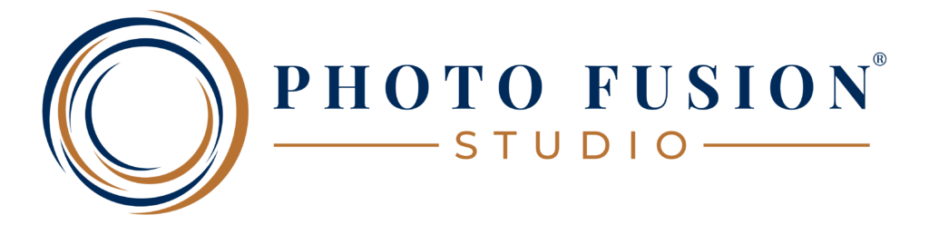 Photo Fusion Studio federally registered trademark logo with registered symbol Photo Fusion Studio federally registered trademark logo with registered symbol