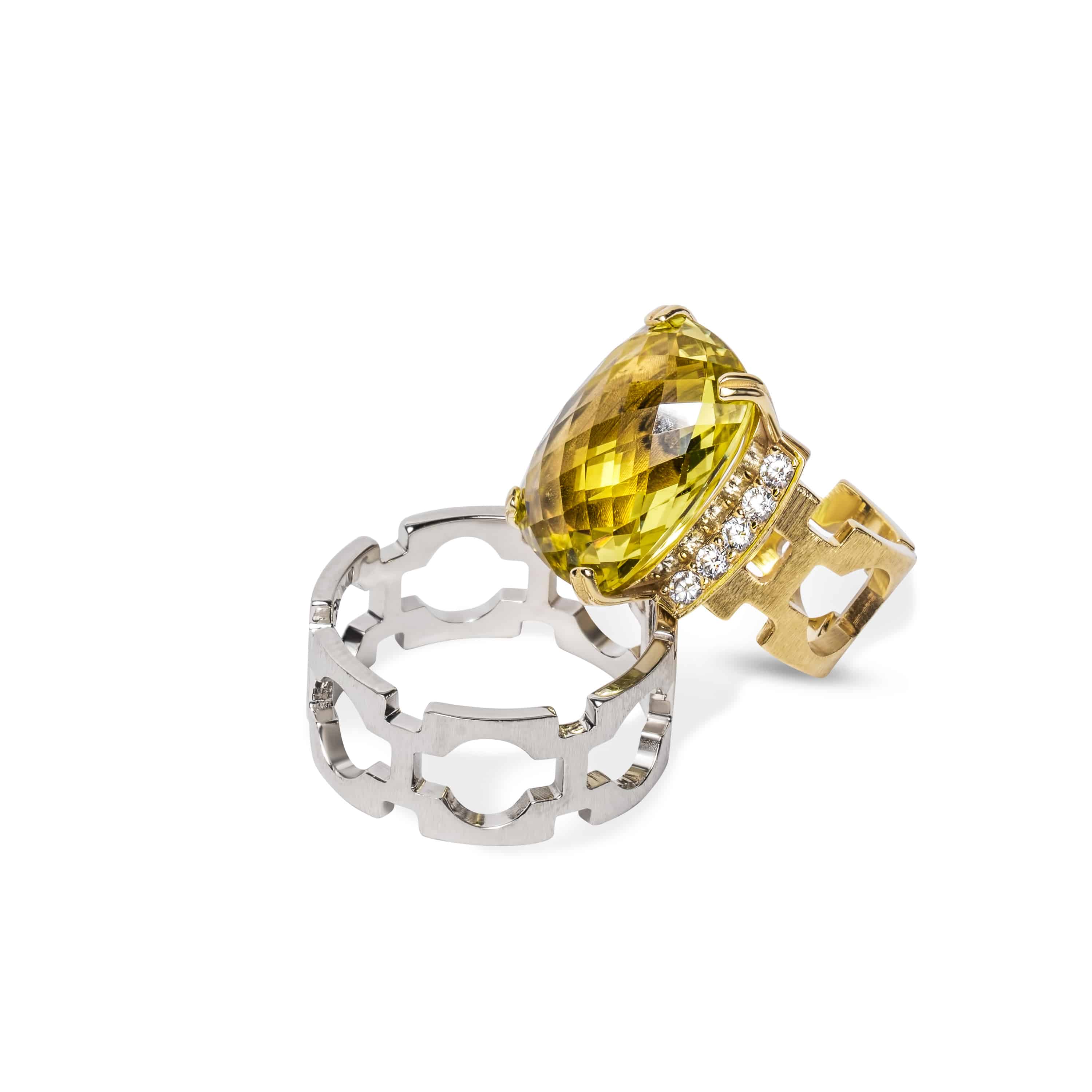 rings with large yellow stone jewelry photography